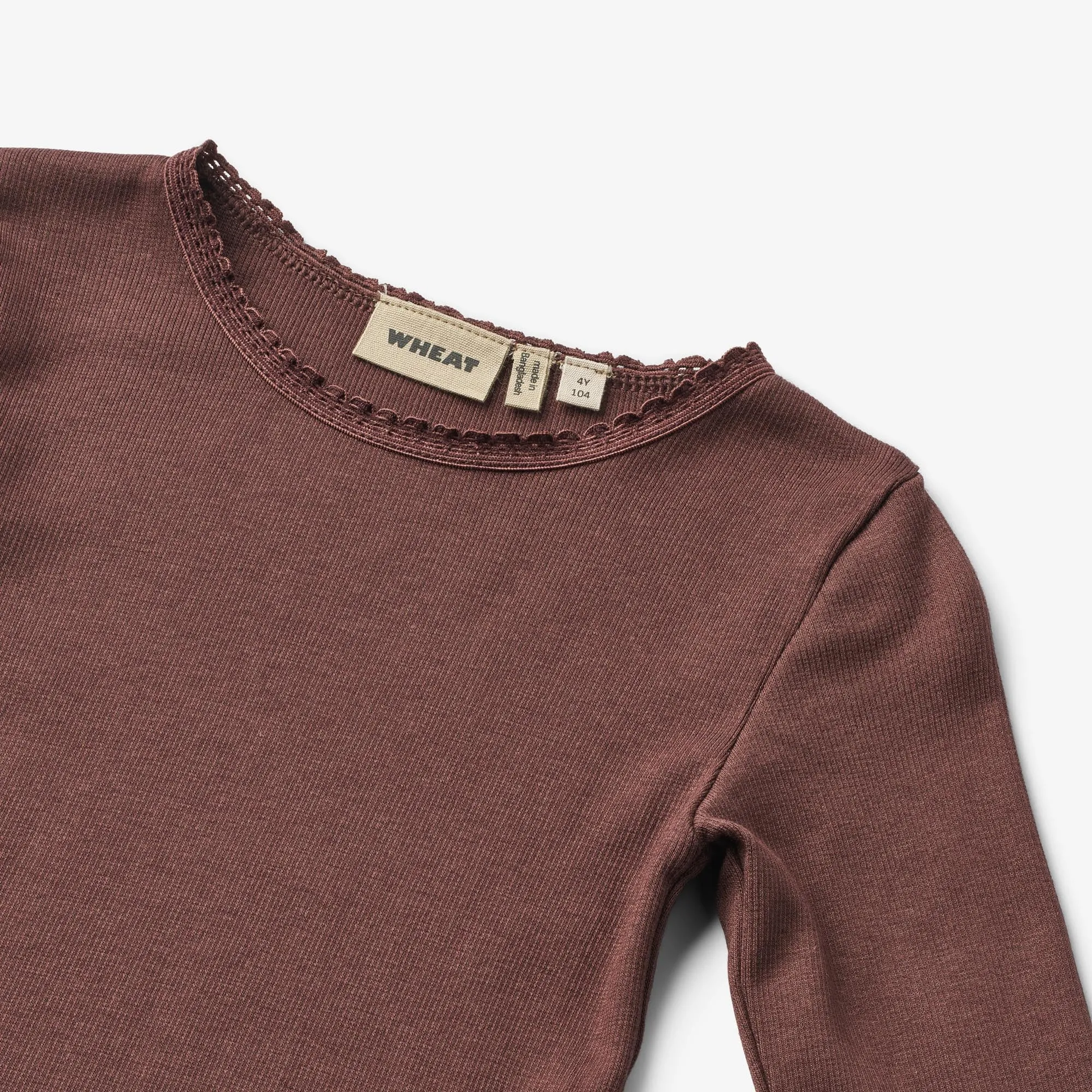 Rib T-Shirt L/S Reese - eggplant