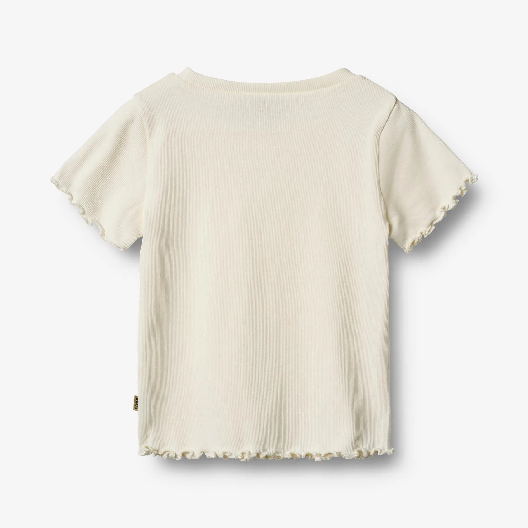 Rib T-shirt S/S Alicia - ivory