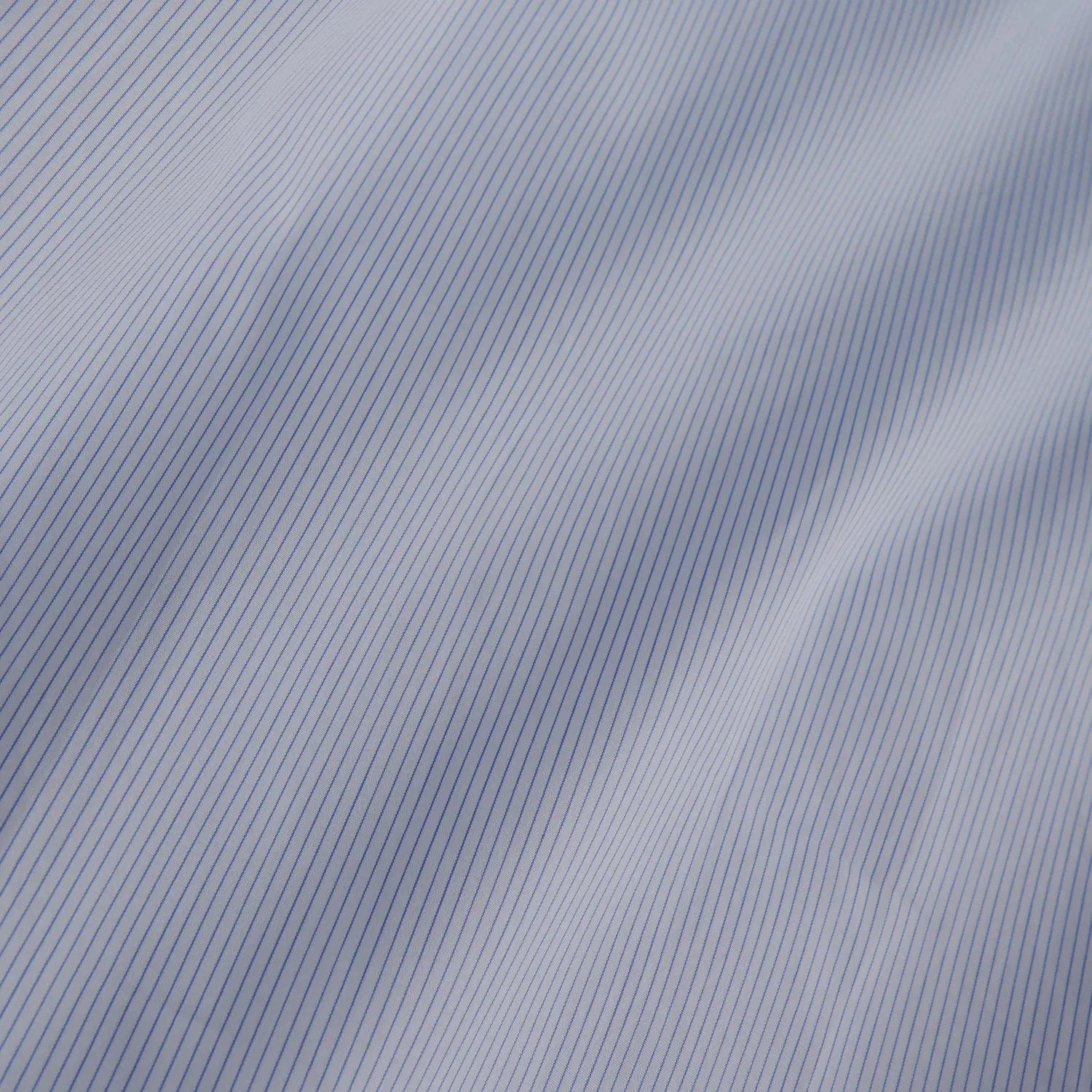 Sky Blue Bengal Stripe Tailored Fit Shirt with Kent Collar and 2-Button Cuffs