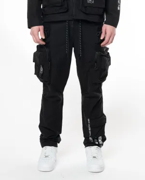 Smoke Rise Cargo Pants - Utility Windbreker  - Black  - WP24582EC