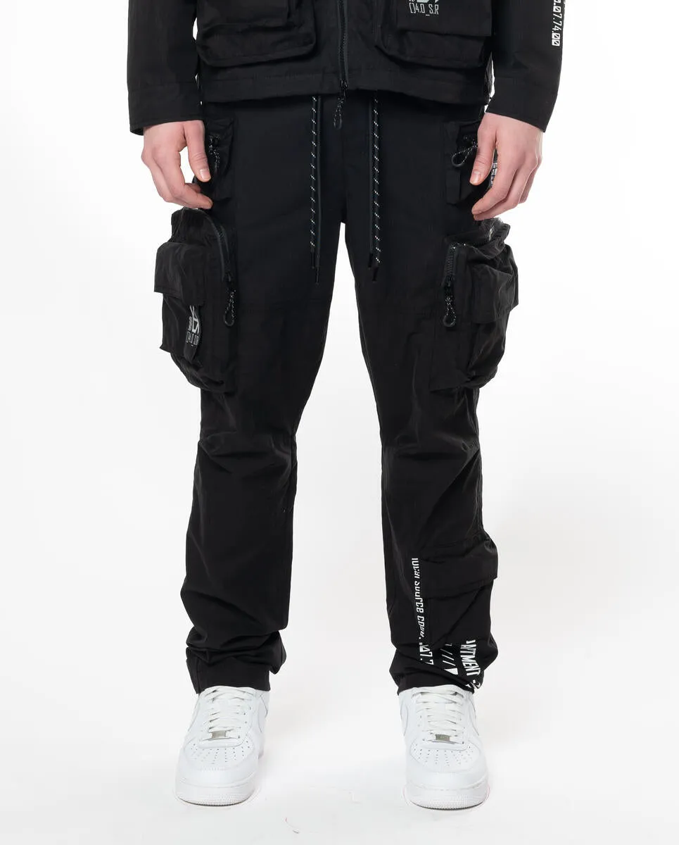 Smoke Rise Cargo Pants - Utility Windbreker  - Black  - WP24582EC