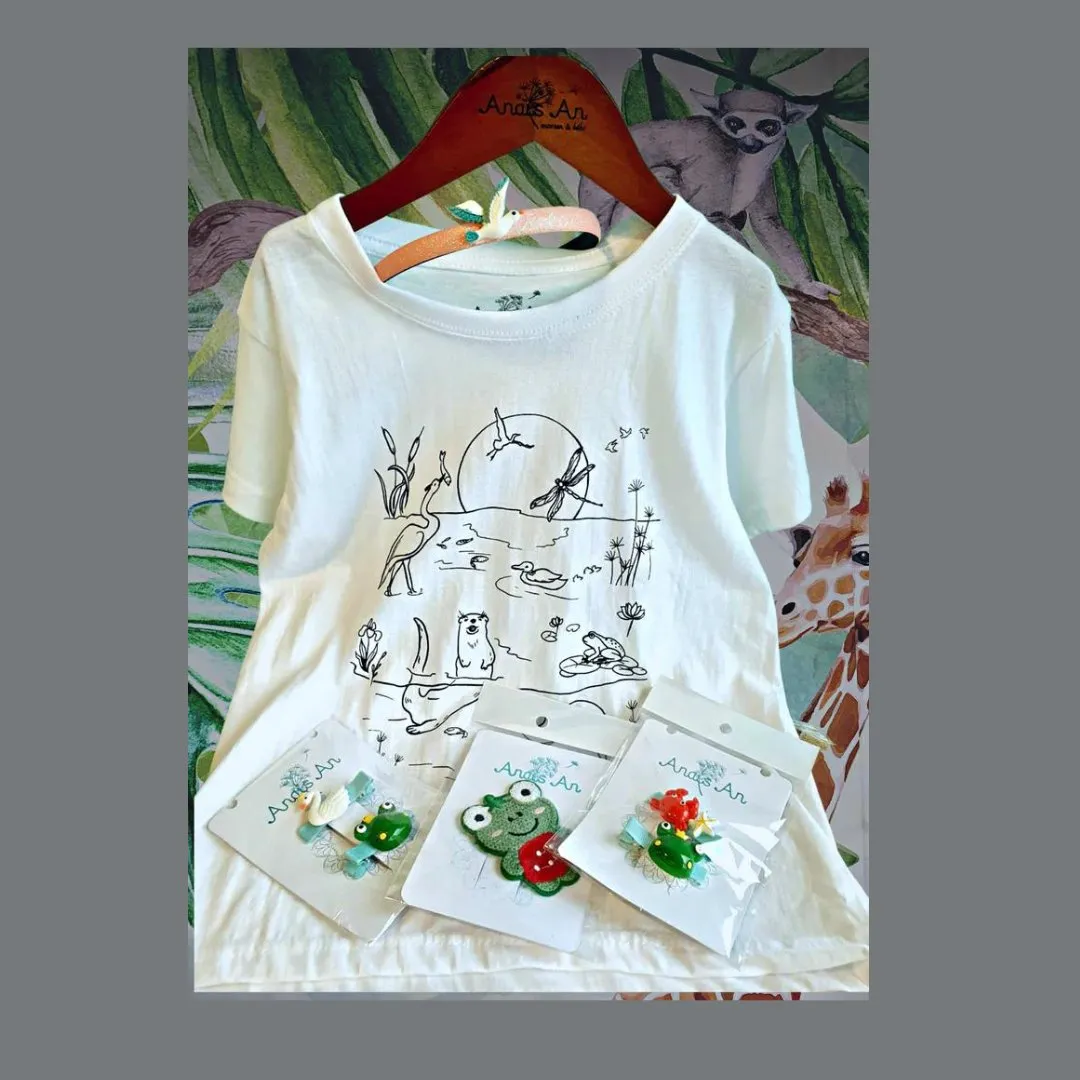 Sunset in AMK Bishan Park (Otter) - DIY Color-it-ful T-shirts