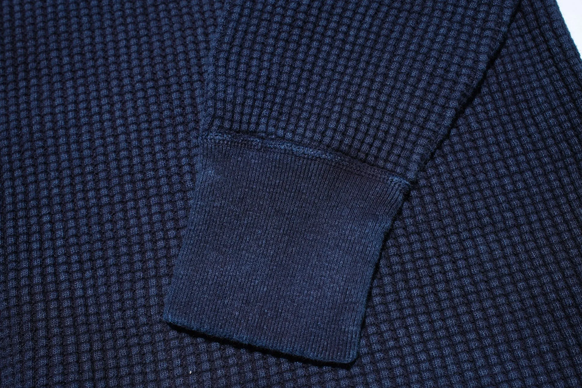 UES Ultra Heavyweight "Big Waffle" L/S Henley Thermal (Indigo)