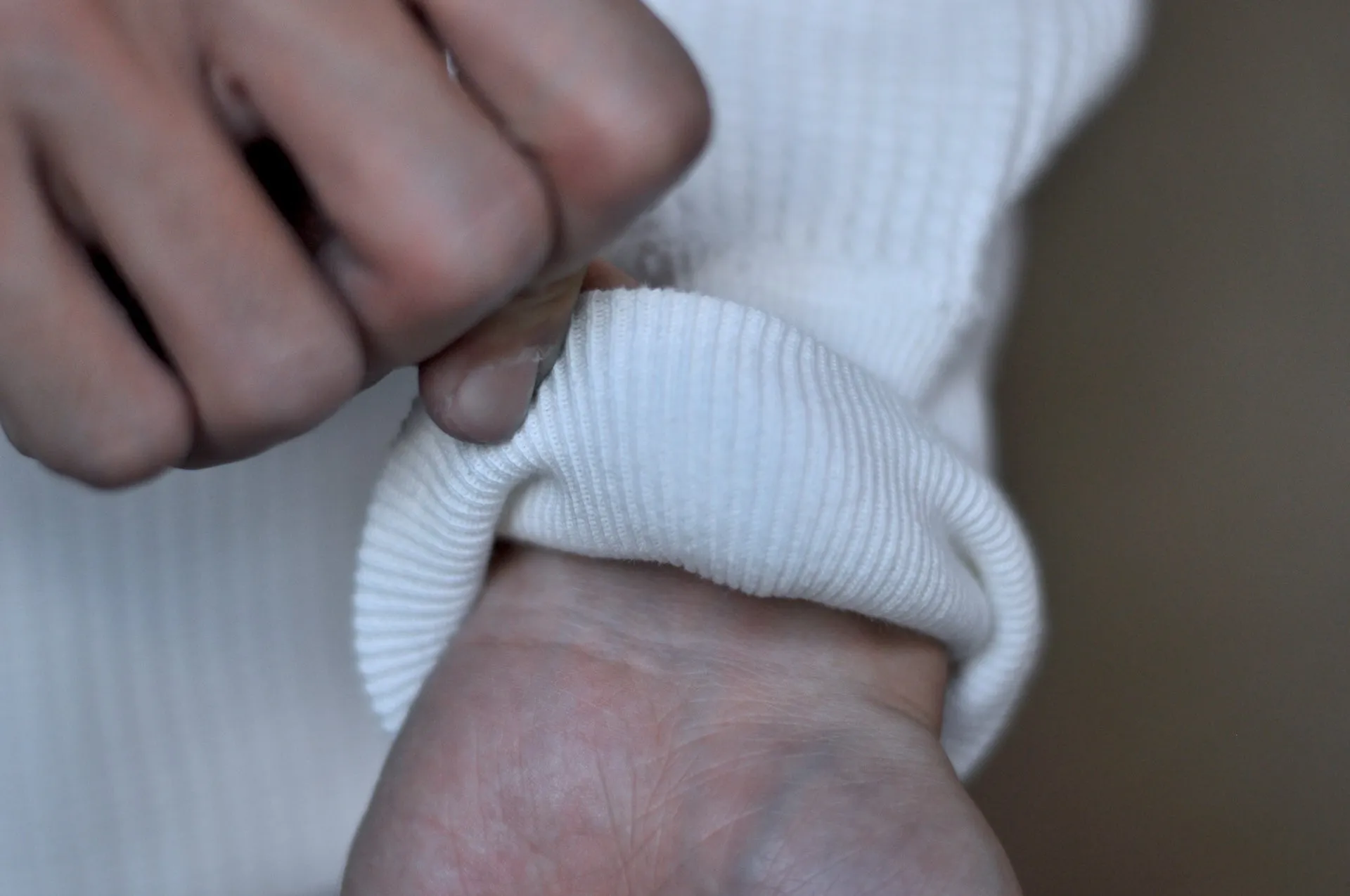 UES Ultra Heavyweight "Big Waffle" L/S Henley Thermal (Natural)