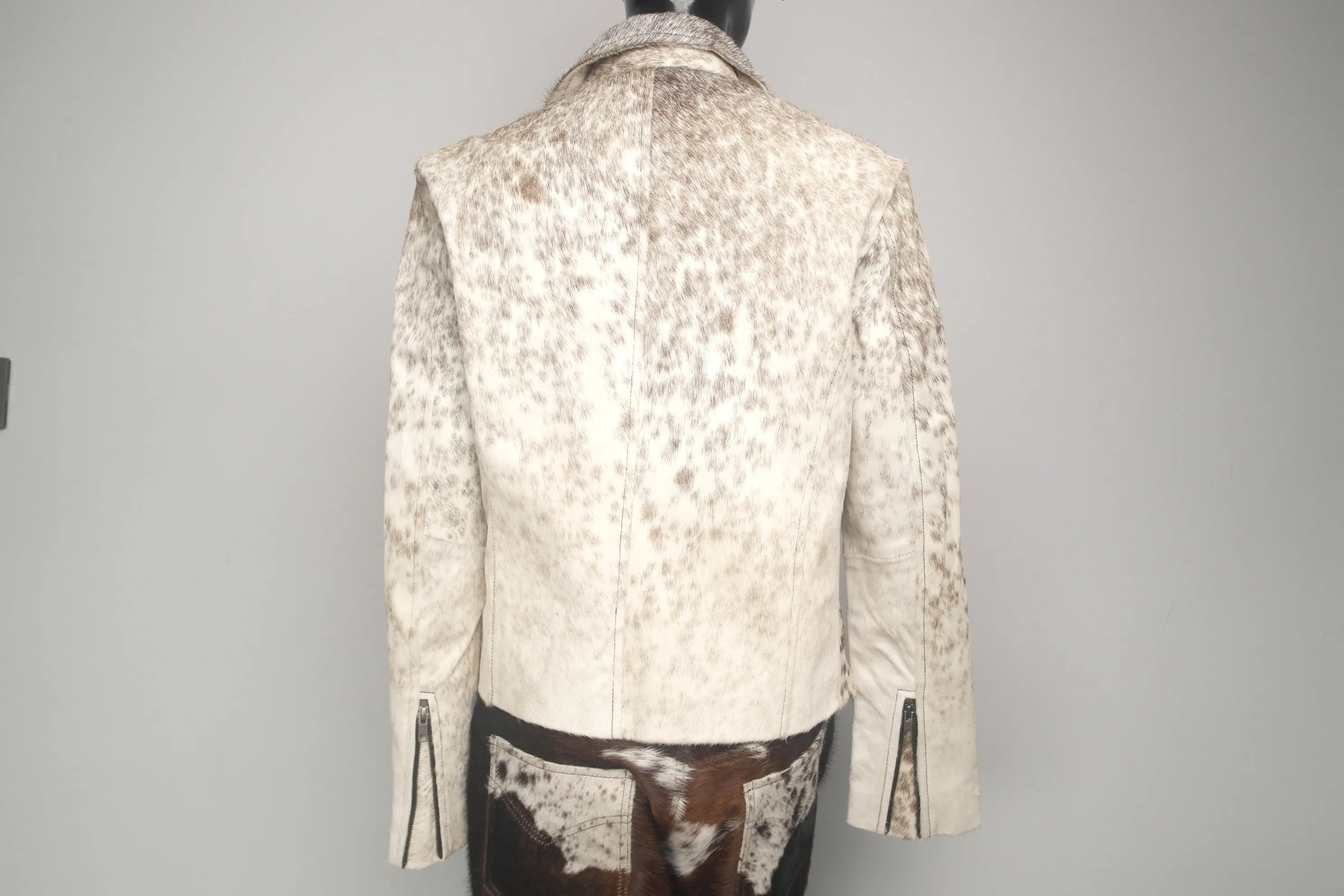 Unique Hair on Hide Cowhide Jacket for Women