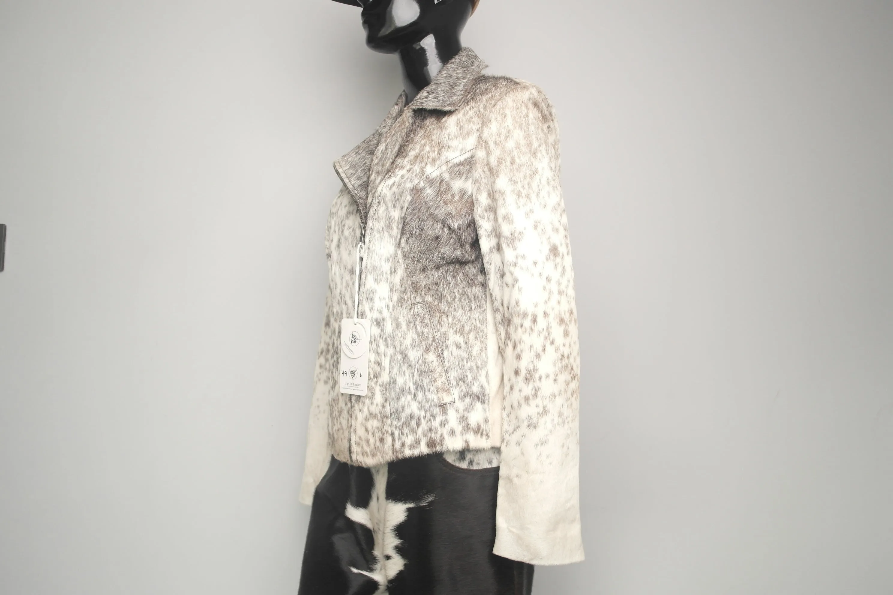 Unique Hair on Hide Cowhide Jacket for Women
