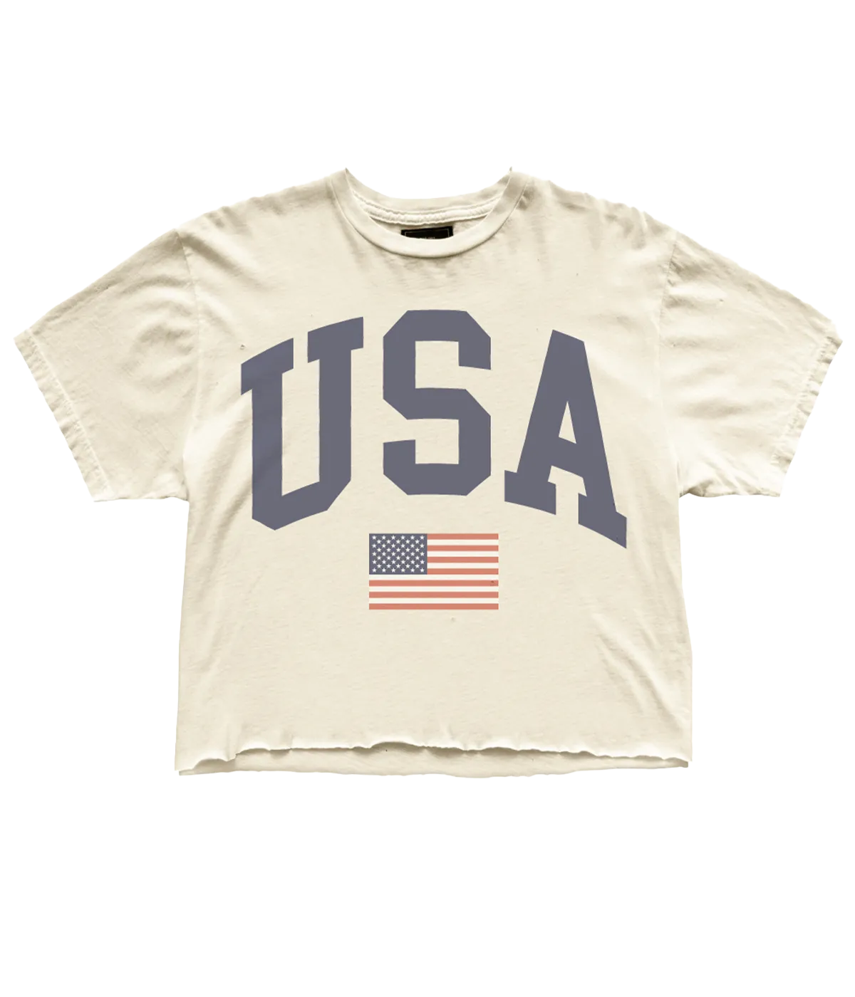 USA Tee in Antique White