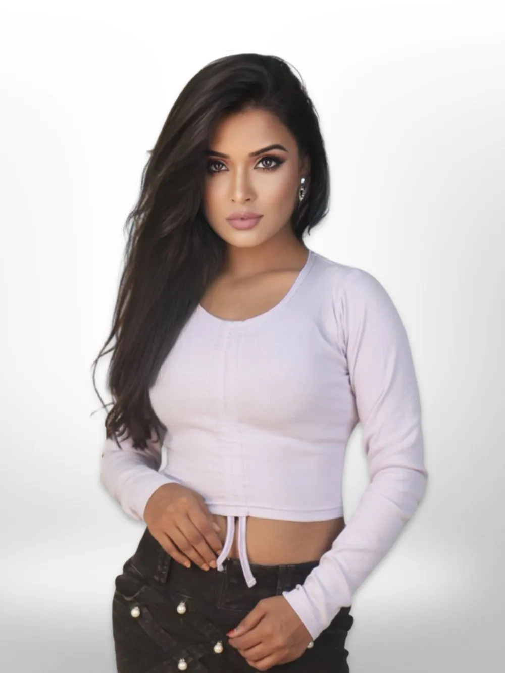 V Neck Full Sleeve Blousef